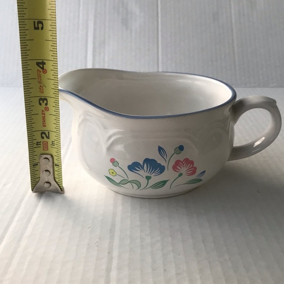 Vintage Hearthside “Floral Expressions” Gravy Boat Stoneware  3.25” Tall - Picture 9 of 9